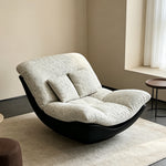 Load image into Gallery viewer, Modern Lounge Accent Chair with Plush Cushions and Faux Leather Base
