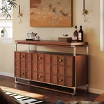 Load image into Gallery viewer, 59'' Retro-Inspired Luxury Sideboard with Geometric Front Panels
