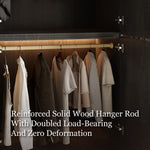 Load image into Gallery viewer, Modern Black Three-Door Wardrobe with Drawers Eco-Friendly Design & Elegant Storage