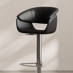 Load image into Gallery viewer, Modern Adjustable Swivel Bar Stool PU Leather Seat Gas Lift Height Adjustable Bar Chair with Chrome Base 1 Piece