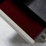 Load image into Gallery viewer, Gray Makeup Vanity Table with Mirror and Stool Storage Drawers