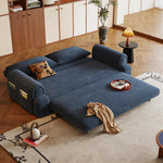 Load image into Gallery viewer, Modern Corduroy Convertible Sofa Bed Pull Out Sleeper Couch with Side Storage Pockets