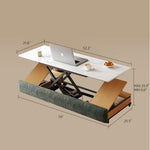 Load image into Gallery viewer, Modern Smart Sofa Bed with Built-in Electric Lift Coffee Table and Storage