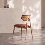 Load image into Gallery viewer, Sturdy Tapered Leg Mid Century Faux Leather Dining Side Chair 1 Piece