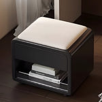 Load image into Gallery viewer, Modern Minimalist Vanity Desk with LED Mirror Storage Drawer Makeup Table Set with Upholstered Stool