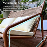 Load image into Gallery viewer, Outdoor Woven Rocking Chair with Cushions