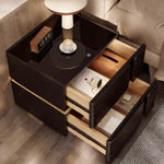 Load image into Gallery viewer, Smart Nightstand with Wireless Charging USB Ports & Motion Sensor Light