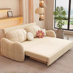 Load image into Gallery viewer, 81'' Pull-Out Convertible Storage Sofa Bed Multifunctional Sleeper Couch with Cat-Scratch-Resistant Velvet and Hidden Drawers