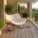 Load image into Gallery viewer, Modern Outdoor Rocking Lounge Chair with Plush Cushioned Seat