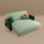 Load image into Gallery viewer, Modern Velvet Convertible Sofa Bed with Hidden Storage & Metal Frame