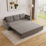 Load image into Gallery viewer, 83'' Modern Convertible Sofa Bed with Storage Contemporary Upholstered Sleeper Sofa
