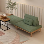 Load image into Gallery viewer, Stylish Minimalist Green Lounge Sofa Wooden Frame