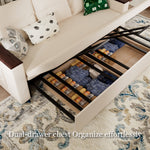 Load image into Gallery viewer, 83'' 3-Seater Pull-Out Sleeper Sofa with Storage & USB Port