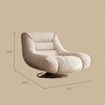 Load image into Gallery viewer, Modern Swivel Lounge Chair with Plush Upholstery Oversized Accent Chair