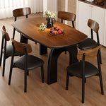 Load image into Gallery viewer, 50.7" Versatile Extendable Dining Table Round to Oval Conversion