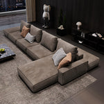 Load image into Gallery viewer, Modern Modular Sectional Sofa with Oversized Chaise and Deep Seat Lounge Design