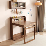 Load image into Gallery viewer, 62'' Foldable Multifunctional Dining Table Integrated Storage Solid Wood Texture Multi-Scene Fit