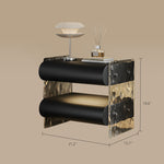 Load image into Gallery viewer, Modern Smart Nightstand Bedside Table with Ambient Lighting and Wireless Charging