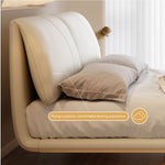 Load image into Gallery viewer, Modern Minimalist Platform Bed with LED Lighting Ultra-Fiber Leather Steel Frame