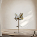 Load image into Gallery viewer, Modern Upholstered Adjustable Bar Stool with Petal Back 1 Piece