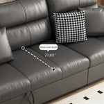 Load image into Gallery viewer, Modern Faux Leather Sofa Bed Convertible Sleeper with Pull Out Design Pet Friendly