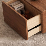 Load image into Gallery viewer, 51'' Walnut Lift-Top Coffee Table with Hidden Storage Drawers and Open Shelves
