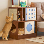 Load image into Gallery viewer, Modern Modular Storage Cabinet Pet Friendly Sideboard Multi Functional Cabinet