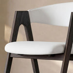 Load image into Gallery viewer, Modern Nordic Dining Chair Set of 2 PU Leather & Solid Wood Frame
