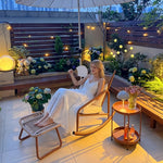Load image into Gallery viewer, Outdoor Woven Rocking Chair with Cushions