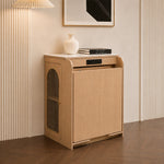 Load image into Gallery viewer, 73" Freestanding Murphy Dining Table with Sintered Stone Cabinet Top