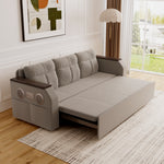 Load image into Gallery viewer, 83'' Modern Convertible Sofa Bed with Storage Contemporary Upholstered Sleeper Sofa