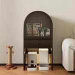 Load image into Gallery viewer, Modern Arched Pet Storage Cabinet Cat House Feeding Station Multi Functional Storage Unit