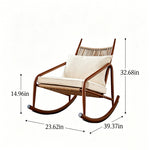 Load image into Gallery viewer, Outdoor Woven Rocking Chair with Cushions