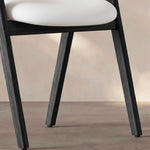 Load image into Gallery viewer, Modern Nordic Dining Chair Set of 2 PU Leather & Solid Wood Frame