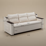 Load image into Gallery viewer, 83'' 3-Seater Pull-Out Sleeper Sofa with Storage & USB Port