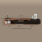 Load image into Gallery viewer, Modern Walnut & Black Extendable Coffee Table Expandable Design with Large-Capacity Storage