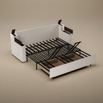 Load image into Gallery viewer, 83'' 3-Seater Pull-Out Sleeper Sofa with Storage & USB Port