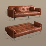 Load image into Gallery viewer, Modern Folding Sofa Bed with Tufted Upholstery and Convertible Sleeper Design