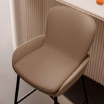 Load image into Gallery viewer, Modern Upholstered Bar Stool with Armrests PU Leather Counter Chair Metal Frame Kitchen Island Bar Chair 1 Piece