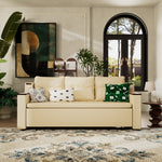 Load image into Gallery viewer, 83'' 3-Seater Pull-Out Sleeper Sofa with Storage & USB Port