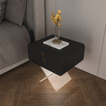 Load image into Gallery viewer, Modern Smart Nightstand with X-Base Acrylic Legs & Motion Sensor LED Light
