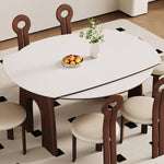 Load image into Gallery viewer, 50.7" Versatile Extendable Dining Table Round to Oval Conversion