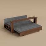 Load image into Gallery viewer, Neutral setting photo highlighting the sofa bed’s sleek modern design