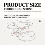 Load image into Gallery viewer, Modern Oval Coffee Table with Tempered Glass Top Black Base Minimalist Living Room Center Table