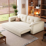 Load image into Gallery viewer, 77.9'' Modern Velvet Storage Sofa Bed Pull Out Sleeper Couch with Hidden Storage Drawers Upholstered Convertible Sofa