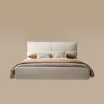 Load image into Gallery viewer, Modern Minimalist Bed with Elegant LED Lighting and Plush Upholstered Headboard for a Luxurious Bedroom Retreat