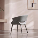 Load image into Gallery viewer, Modern Green Upholstered Dining Chair with Wraparound Back and Metal Legs 1 Piece