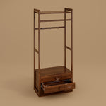 Load image into Gallery viewer, Coat Rack with Storage Drawers Modern Design Functional Stylish with Easy Mobility