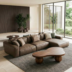 Load image into Gallery viewer, Modern Modular Top-Grain Leather Sectional Sofa