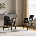 Load image into Gallery viewer, Modern Upholstered Dining Chair with Solid Wood Frame and Armrests 1 Piece